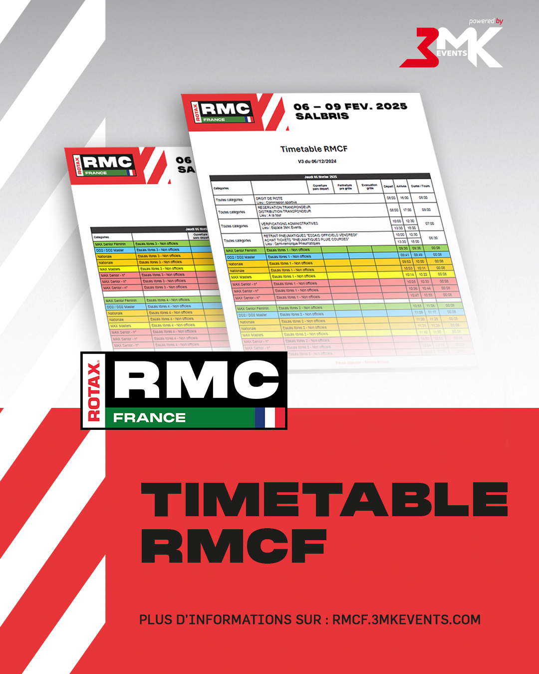 RMCF SALBRIS - HORAIRES